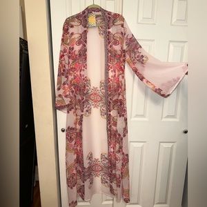 Karen-T Long Printed Kimono